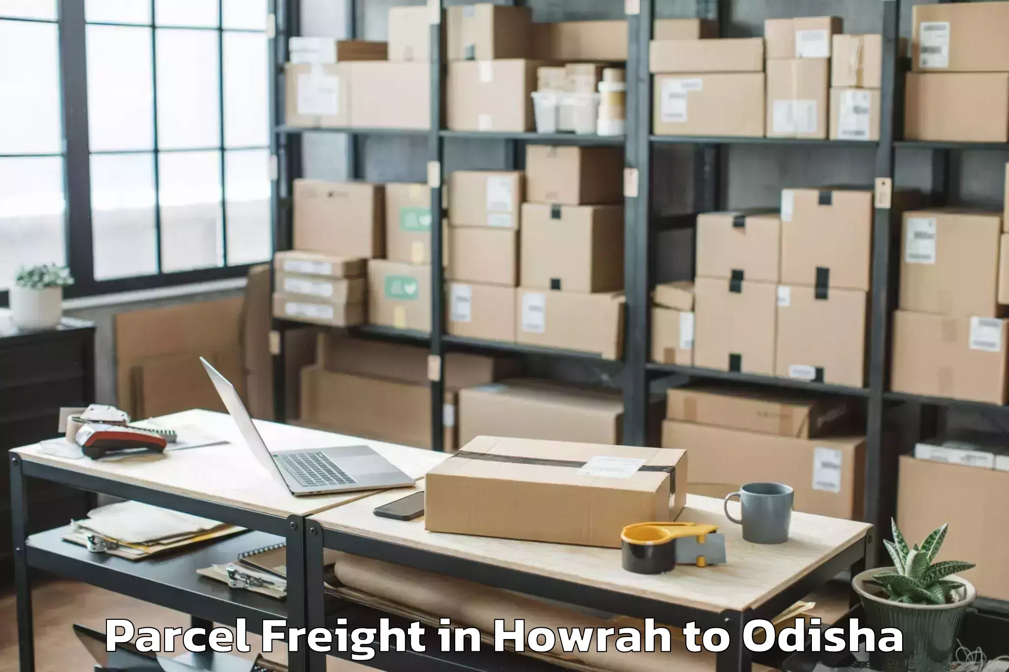 Quality Howrah to Bhanjanagar Parcel Freight